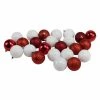 Cheapest 🎁 White Ornaments Northlight 24 Piece Shatterproof 4 Finish Christmas Ball Ornaments 😀 -Christmas Ornaments Shop masterGORD327