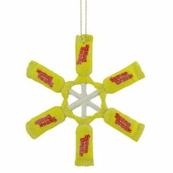 Discount 🧨 Yellow Ornaments Northlight Candy Lane Sugar Daddy Lollipop Snowflake ❤️ Christmas Ornament ⌛
