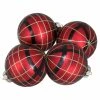 Flash Sale ✔️ Yellow Ornaments Northlight Black And Gold Glitter Stripes On Red Glass Ball 🔥 Christmas Ornaments - Set Of 4 ✔️ -Christmas Ornaments Shop masterGORD3488
