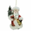 Flash Sale 👏 White Ornaments Northlight 5.5 In. Old World Santa With 🧨 Christmas Tree Glass Ornament ⭐ -Christmas Ornaments Shop masterGORD3526