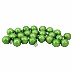 Cheap ⌛ Green Ornaments Northlight 24 Piece 1 In. Shiny And Matte Mini Ball Ornament Set 😍