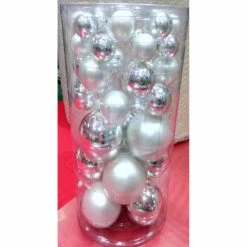 Cheap 😍 Metallic Ornaments Northlight 40 Piece Silver Ball Ornament Set 🛒