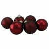 Promo ⭐ Red Ornaments Northlight 6 Piece 3.25 In. Shiny And Matte Ball Ornament Set 👏 -Christmas Ornaments Shop masterGORD3726
