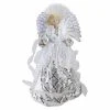 Deals 🎁 Christmas Tree Toppers Northlight 16 In. Angel In White And Silver Sequined Gown Pre Lit Tree Topper ✨ -Christmas Ornaments Shop masterGORD3749