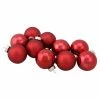 Discount ✨ Red Ornaments Northlight Glass Ball ❄ Christmas Ornament - Set Of 10 👍 -Christmas Ornaments Shop masterGORD3831