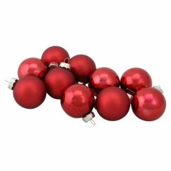 Discount ✨ Red Ornaments Northlight Glass Ball ❄ Christmas Ornament - Set Of 10 👍
