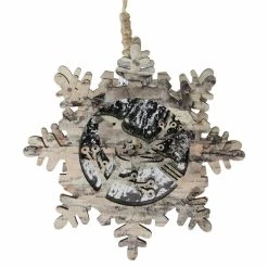 Best reviews of ✔️ Silver Ornaments Northlight Natures Luxury Pre-Lit Snowflake With Bird ❄ Christmas Ornament 🧨