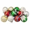 Top 10 😍 Multicolored Ornaments Northlight 2.25 In. Shiny Vintage Striped Glass Ball Ornament - Set Of 12 😀 -Christmas Ornaments Shop masterGORD4707