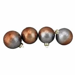 Brand new 🤩 Yellow Ornaments Northlight 3.25 In. Shiny 👏 Christmas Glass Ball Ornament - Set Of 4 ❤️