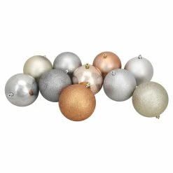 Promo ⌛ Multicolored Ornaments Northlight 12 Piece 4 In. Shatterproof Ball Ornament Set ✨