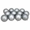 Discount 👍 Metallic Ornaments Northlight 4 In. Shatterproof Matte Ball Ornament - Set Of 12 🔥
