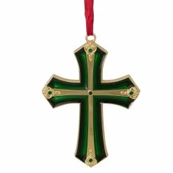 Cheapest ❤️ Yellow Ornaments Northlight Layering Effect Cross Christmas Ornament With European Crystal Accents 🎉