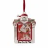 Best deal ❤️ Metallic Ornaments Northlight Santa & Me Photo Frame Christmas Ornament With European Crystal Accents 😍 -Christmas Ornaments Shop masterGORD4839