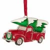 Best Pirce 👍 Green Ornaments Northlight Vintage Country Pick Up Truck Christmas Ornament With European Crystal Accents 😉