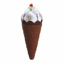 Wholesale 🤩 Multicolored Ornaments Allstate 7 In. Chocolate Ice Cream Cone Novelty Ornament ❤️