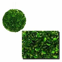 Wholesale ✨ Green Ornaments Vickerman 4.25 In. Lavish Fully Sequined And Beaded Ball Ornament 🔔