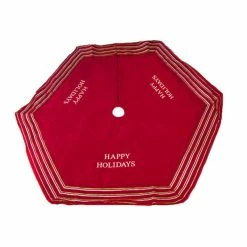 Best reviews of ✨ Christmas Tree Skirts & Collars Seasons Designs Happy Holidays 56 In. Christmas Tree Skirt ✔️