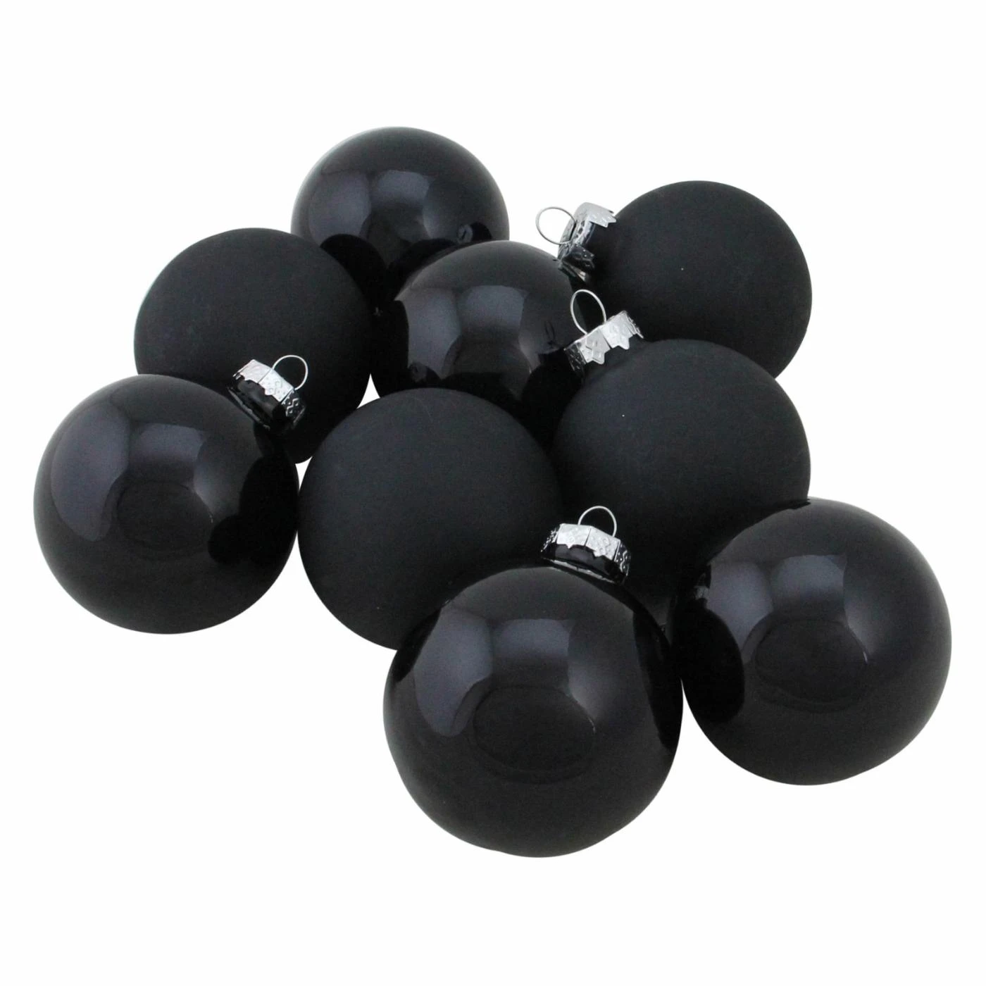 Cheap ❤️ Black Ornaments Northlight 2.5 In. Shiny And Matte Glass Ball Ornaments - Set Of 9 🌟 3 Cheap ❤️ Black Ornaments Northlight 2.5 In. Shiny And Matte Glass Ball Ornaments - Set Of 9 🌟