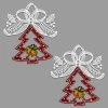 Best Sale 🥰 Multicolored Ornaments Heritage Lace Tree And Bells Ornament - Set Of 2 ✨