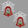 Outlet 🥰 Multicolored Ornaments Heritage Lace Bell And Candles Ornament - Set Of 2 🌟