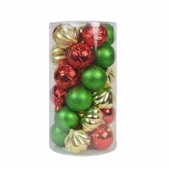 Brand new 🔔 Yellow Ornaments Jeco Multicolor Christmas Ornament Set - Set Of 30 ⌛