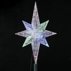 New 😀 Kurt S Adler 😀 Christmas Tree Toppers LED Light Polar Star Tree Topper ❤️