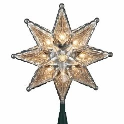 Buy ✔️ Kurt S Adler ✨ Christmas Tree Toppers Kurt Adler 8 In. 8-Point Star Tree Topper 😍