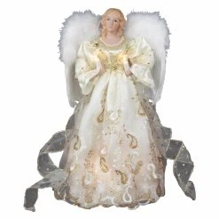 New ⭐ Kurt S Adler 🤩 Christmas Tree Toppers Kurt Adler 14 In. Gold Angel Tree Topper ❤️