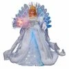 Wholesale 😀 Kurt S Adler Christmas Tree Toppers Kurt Adler 12 In. White And Silver LED Fiber Optic Angel 👏