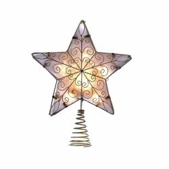 Hot Sale 🤩 Kurt S Adler Christmas Tree Toppers Kurt Adler 8.5 In. Gold Reflector Star Tree Topper 😉