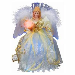 Discount 😉 Kurt S Adler Christmas Tree Toppers Kurt Adler 12 In. LED Angel Tree Topper 💯