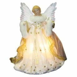 Coupon 🔥 Kurt S Adler Christmas Tree Toppers Kurt Adler 14 In. Fiber Optic Animated Angel Tree Topper ⌛