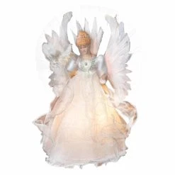 Brand new 🌟 Kurt S Adler Christmas Tree Toppers Kurt Adler 14 In. Fiber Optic Angel Tree Topper ✔️