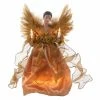 Outlet ❤️ Kurt S Adler ⭐ Christmas Tree Toppers Kurt Adler 13 In. Gold African American Angel Tree Topper 🎉 -Christmas Ornaments Shop masterKSA1594