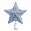 Wholesale 👏 Kurt S. Adler Christmas Tree Toppers Kurt Adler 13.5 In. Pale Blue And Silver Star Treetop 😍 -Christmas Ornaments Shop masterKSA1641