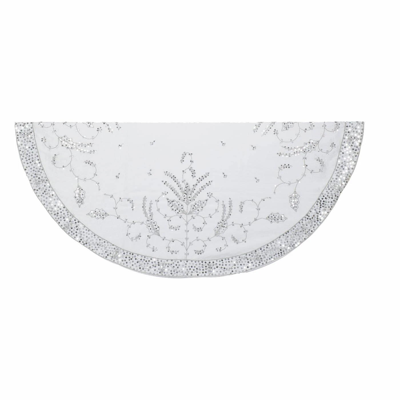 Brand new ๐คฉ Kurt S. Adler Christmas Tree ๐ Skirts & Collars Kurt Adler 48 In. Silver Hand Embroidered Treeskirt โ 3 Brand new ๐คฉ Kurt S. Adler Christmas Tree ๐ Skirts & Collars Kurt Adler 48 In. Silver Hand Embroidered Treeskirt โ