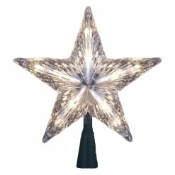 Brand new 🎉 Kurt S. Adler Christmas Tree Toppers Kurt Adler 7 In. 10-Light Clear Star Tree Topper 😉