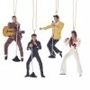 Discount ⌛ Multicolored Ornaments Kurt S. Adler 2.5 In. Resin Elvis Presley Ornaments - Set Of 4 💯 -Christmas Ornaments Shop masterKSA2318