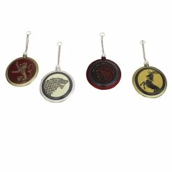 Brand new 🛒 Multicolored Ornaments Kurt S. Adler 80mm Game Of Thrones Disc Ornament - Set Of 4 ✔️