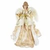 New 🎁 Christmas Tree Toppers Kurt S. Adler 17 In. Ivory And Gold Angel Treetop 🎉 -Christmas Ornaments Shop masterKSA2425