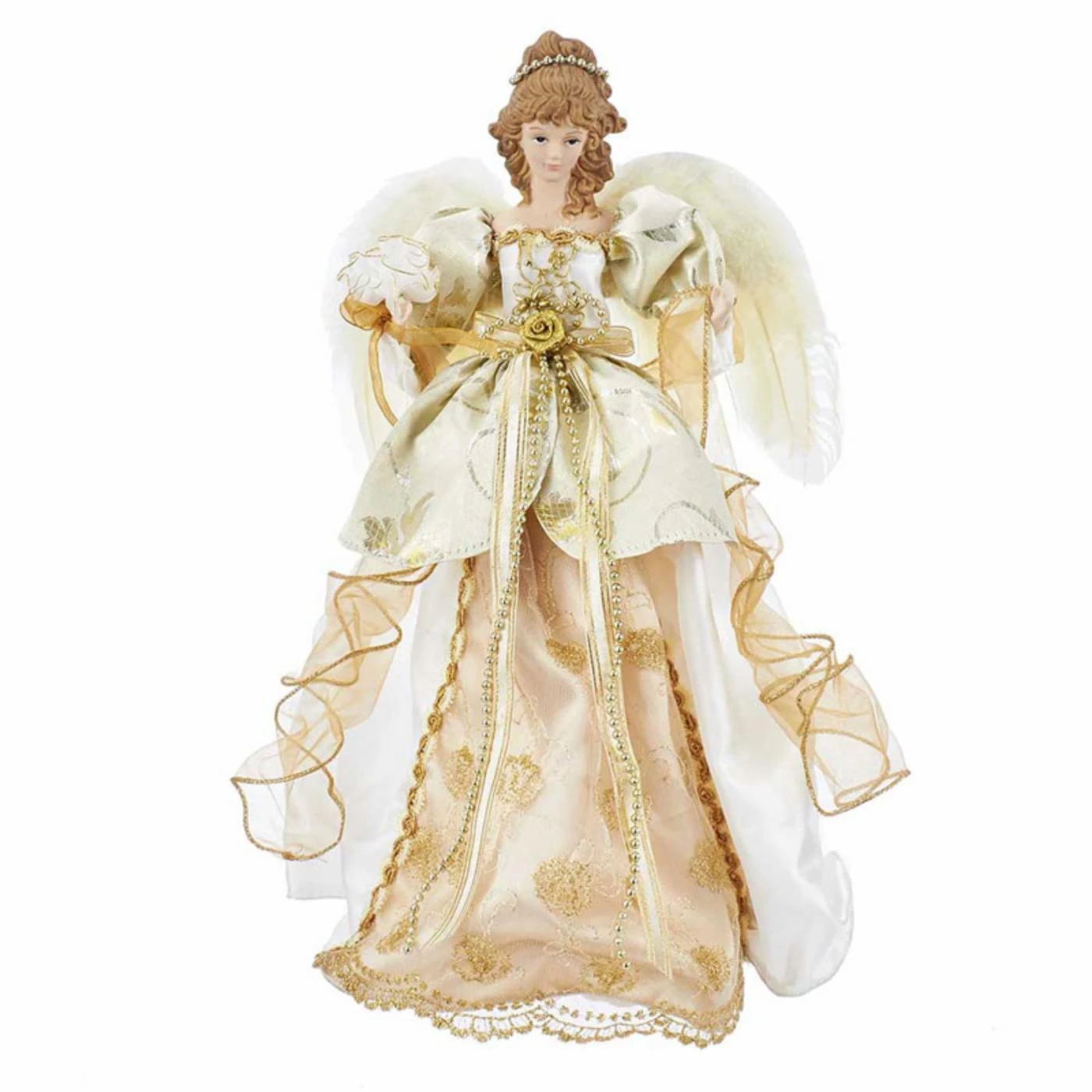 New ๐ Christmas Tree Toppers Kurt S. Adler 17 In. Ivory And Gold Angel Treetop ๐ 3 New ๐ Christmas Tree Toppers Kurt S. Adler 17 In. Ivory And Gold Angel Treetop ๐
