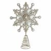 Best Pirce 🥰 Christmas Tree Toppers Kurt S. Adler Tin And Plastic Jewel Snowflake Treetop ✨ -Christmas Ornaments Shop masterKSA2430