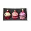 New ✔️ Multicolored Ornaments Kurt S. Adler 3.65 In. Noble Gems Glass Cupcake Ornaments - Set Of 3 ✨ -Christmas Ornaments Shop masterKSA2459