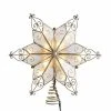 Hot Sale ⌛ Christmas Tree Toppers Kurt S. Adler 10-Light 6-Point Capiz Star Treetop ⭐ -Christmas Ornaments Shop masterKSA2561