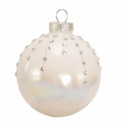 Best Pirce 🥰 White Ornaments Kurt S. Adler Pearl White Ball Ornaments - Set Of 6 ✨