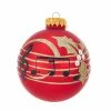 Best Sale ✨ Yellow Ornaments Kurt S. Adler Red Music Notes Ball Ornaments - Set Of 6 ❤️ -Christmas Ornaments Shop masterKSA2732