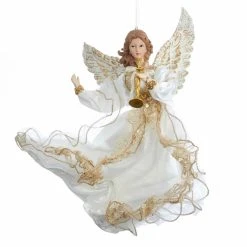 Deals ⌛ White Ornaments Kurt S. Adler 12 In. Ivory And Gold Angel Ornament ❤️