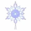 Flash Sale ✔️ Christmas Tree Toppers Kurt S. Adler 10 In. LED Glittered Snowflake Tree Topper 👏 -Christmas Ornaments Shop masterKSA2841