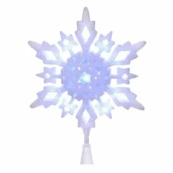 Flash Sale ✔️ Christmas Tree Toppers Kurt S. Adler 10 In. LED Glittered Snowflake Tree Topper 👏