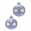 Top 10 ✔️ Metallic Ornaments Kurt Adler 3.15. In. Silver With Glitter And Sequins Glass Ball Ornaments - Set Of 6 ❤️ -Christmas Ornaments Shop masterKSA3122